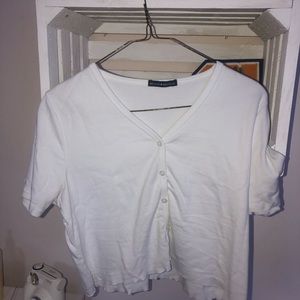 Brandy Melville White Paige Top// NWOT